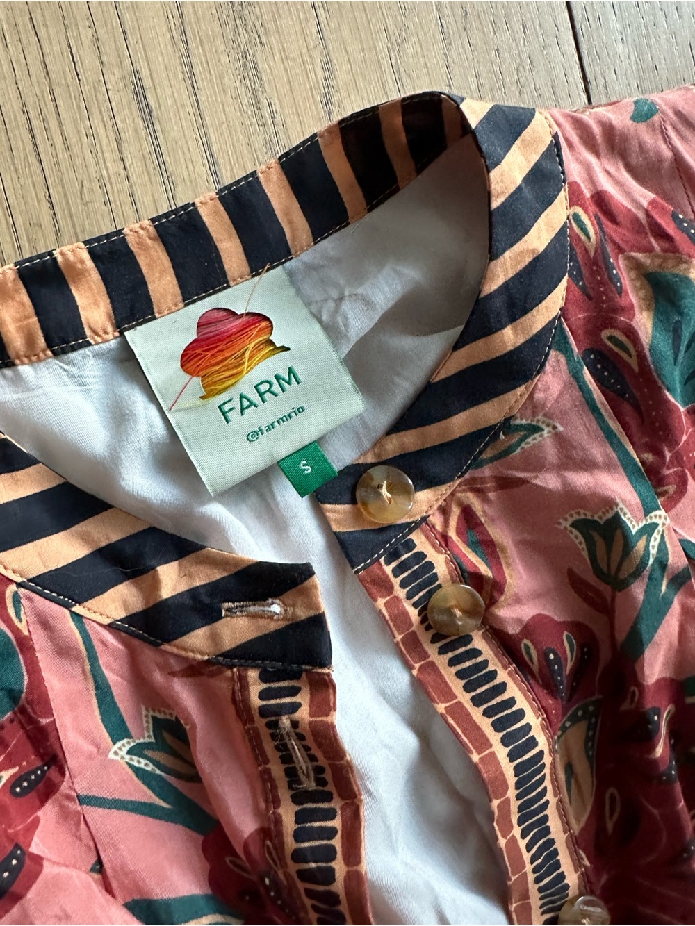 FARM Rio Riad Mini Dress in Brown Motif - Picture 4 of 5